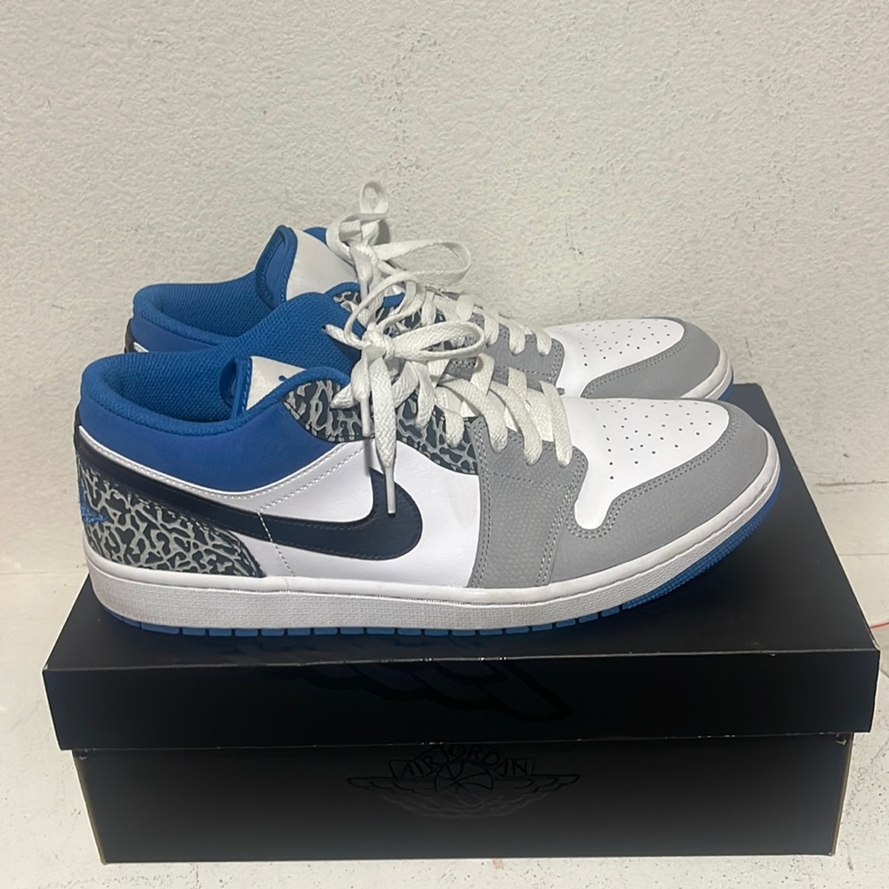 Mens Air Jordan 1 low SE True Blue size [12]